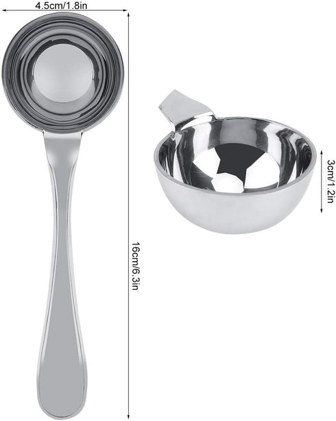 Stainless Steel Long Handled Tea Coffee Measuring Spoon, Scoop Tablespoon, Kitchen Cooking Tools (30ml)