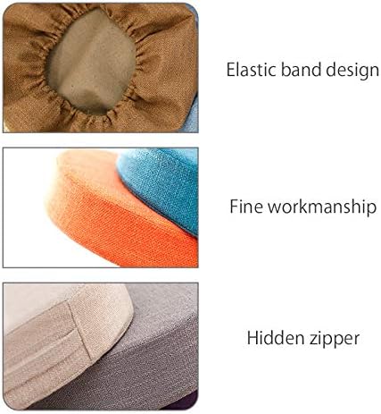 Kelendle Violet,15.75 inches Round Floor Pillow Cover Tatami Floor Cushion Cover Straw Japanese Futon Cover Meditation