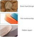 Kelendle Violet,15.75 inches Round Floor Pillow Cover Tatami Floor Cushion Cover Straw Japanese Futon Cover Meditation