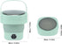 TOPINCN Automatic Portable Foldable Washing Machine, Mini ABS US Plug 100-240V for Travel (Green)