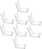 BESTOYARD 8pcs Transparent Bowl Display Easel Rack, Metal Bracket Photo Holder, Decorative Plate Stand, Storage Table