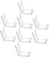 BESTOYARD 8pcs Transparent Bowl Display Easel Rack, Metal Bracket Photo Holder, Decorative Plate Stand, Storage Table