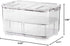 SANNO Refrigerator Food Storage Containers - Stackable Bin Organizer with Vented Lids and Removable Drain Tray