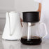 Fellow Mighty Small Glass Carafe, Manual Pour Over Coffee Beaker and Tea Steeper, 16.9 oz Clear Container