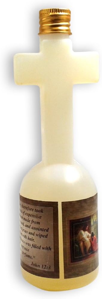 Holy Land Blessings 125 ml 100% Spiritual Blessing Anointing Oil in Cross Bottle Made in Jerusalem with pure