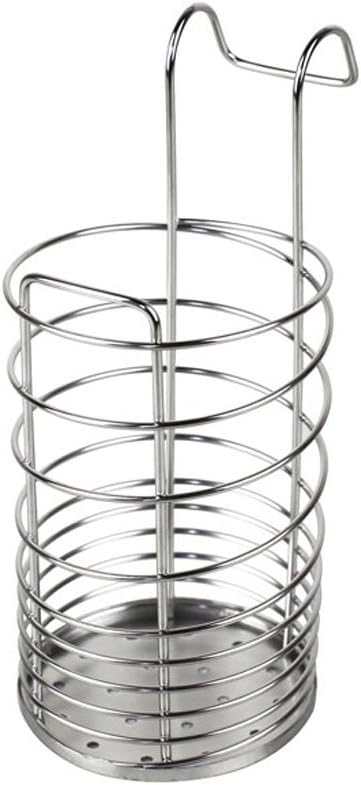 304 Stainless Steel Utensil Drying Rack/Drainer Basket for Chopsticks, Spoon, Fork, Knife Storage (Round)