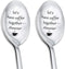 Couples Gifts Coffee Spoons Set, Coffee Lovers Gifts for Wife Husband Anniversary Birthday