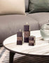 Set 3 Set Creative Scents Dublin Brown of Small Tealight Candle Holders Table Decor Gift - Centerpieces