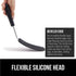 Gorilla Grip Nonstick Silicone Spatula, 11.6 Inch Black, Heat Resistant, BPA-Free, Flexible Head, Stainless Steel Handle