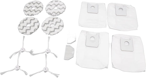 Dust Bag Filter Rag and Side Brush Set for Robot Vacuum Cleaner Accessories for Roidmi EVA SDJ06RM