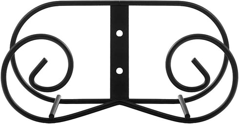 LIONWEI LIONWELI (2 Piece) Black Metal Wall Mount Display Easel, Horizontal Plate Rack, Vertical Plate Stand Holders