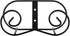 LIONWEI LIONWELI (2 Piece) Black Metal Wall Mount Display Easel, Horizontal Plate Rack, Vertical Plate Stand Holders