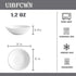 UIBFCWN 6 Pack Soy Sauce Dish 3inch Ceramic Dipping Bowls Bulk, 1.2 Oz White Dipping Sauce Bowls/Dishes, Small Dipping Sauce Cups for Sushi Ketchup Olive Oil Appetizer by UIBFCWN