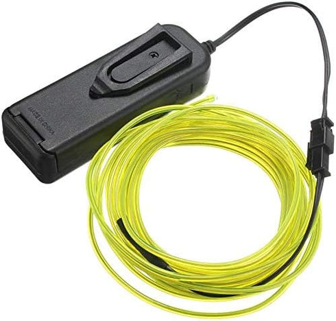 ABALDI Decoration(5m/16ft,Fluorescent EL Wire Neon Light Battery Powered High Brightness Electroluminescence