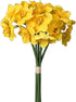 Tinsow 15.8 Inches Artificial Daffodil Flowers, Fake Silk Flower Arrangement for Home Wedding Decor (Yellow, 12)