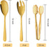 Heavy Duty Stainless Steel Salad Spoon and Fork Serving Set, Large Metal Serving Utensils for Home Kitchen Party