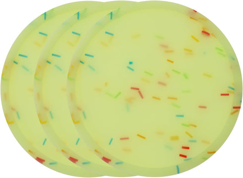 3pcs Silicone Luminous Bar Coaster, Modern Drink Mat for Outdoor Table, Creative Rug for Kitchen Decor