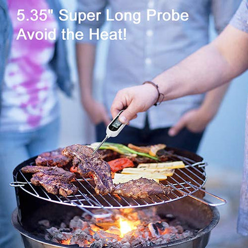 AikTryee Digital Instant Read Meat Thermometer - Kitchen Cooking Food Candy Thermometer for BBQ Grill Smoker