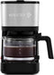 Holstein Housewares Simply Brew 5 Cup Stainless Steel Drip Coffee Maker with Reusable Filter, Black