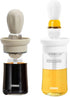 Oil Dispenser with Brush - 2 Pack Glass Olive Oil Dispenser, 2
