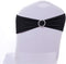 Tosnail 50 Pack Spandex Chair Sashes - Black Wedding Chair Decoration Party Covers