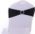 Tosnail 50 Pack Spandex Chair Sashes - Black Wedding Chair Decoration Party Covers