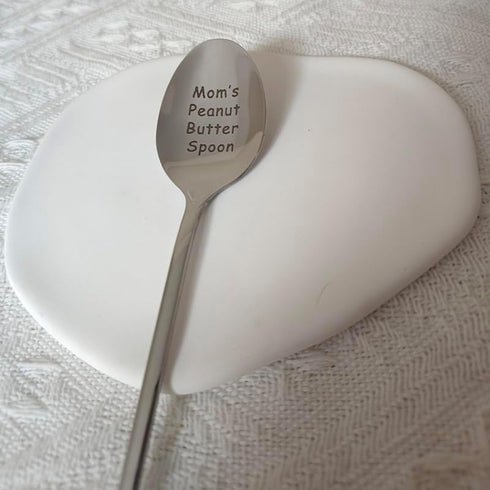 Gift for Mom from Daughter Son - Mom's Peanut Butter Spoon Gifts for Mom Peanut Butter Lovers Gift for Mother Mom Christmas Birthday Gifts for Mom Mama Coffee Tea Spoon