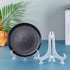 Artliving 7 Inch Clear Plastic Easels, 12 Pack, Stand/Plate Holders to Display Pictures, Home Decoration, Weddings