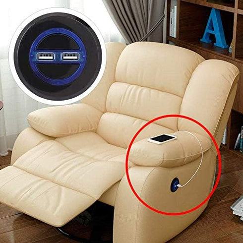 Electric Recliner Chair Sofa Replacement Button - Hand Control Handset with Dual USB Remote