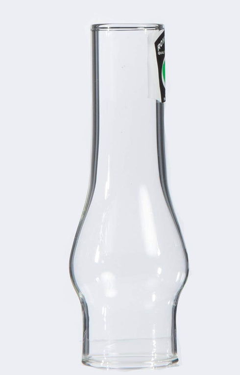 B&P Lamp TINY Clear Glass Chimney, 1 1/4 Inch Base by 4 1/2 Inch Tall for Miniature Oil Lamps