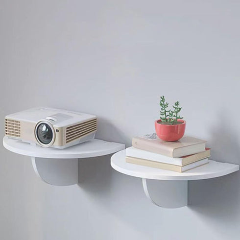 Router Shelf Brackets, Projector Mount, Phone Holder, Security Camera Bracket, Wooden Semicircle Storage Holder