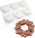 6 Cavity Bear Silicone Chocolate Mold for DIY Cake, Ice Cubes, Pastry, Biscuit, Manual Baking Accessories