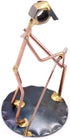 Welder Collectible Handmade Metal Art Figurine, Desk Accessories, Office Décor, Construction Worker Gift