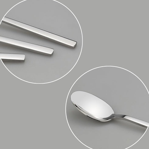 Set of 12 Stainless Steel Dinner Spoons, Tablespoons