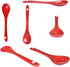 2 Pcs Each of 8 Color Porcelain Egg Spoons, 5 Inch Ceramic Spoons for Coffee, Dessert, Yogurt, and Tea