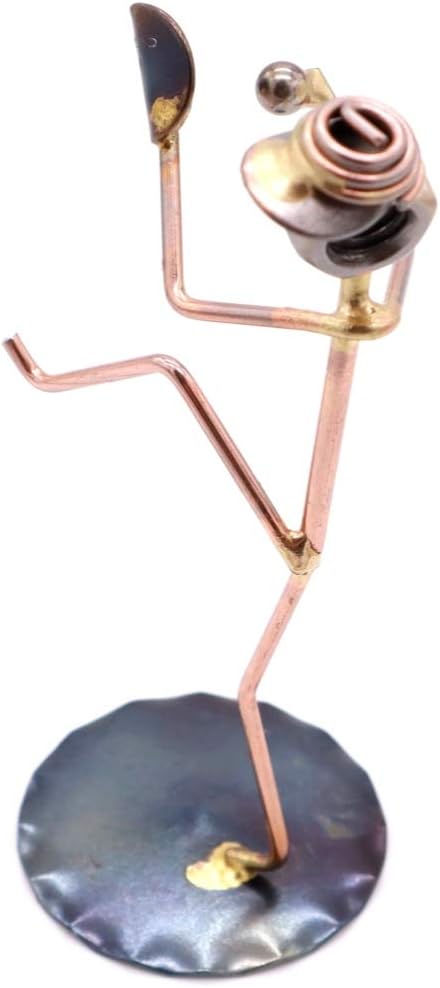 Handmade Metal Art Figurine Baseball Pitcher Collectible, Desk Accessories, Trophy, Office Decor, Boss Gift, Sports.