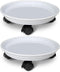 2 Pack of Plant Stand Rolling Caddy with Wheels, Movable Flower Plant