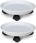 2 Pack of Plant Stand Rolling Caddy with Wheels, Movable Flower Plant