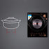 Gigicloud Induction Cooktop Converter Disk, Stainless Steel Plate Cookware Heat Diffuser for Induction Cooker