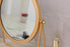Geschaft Golden Tabletop Makeup Mirror, 360° Rotation, Round Swivel Desktop Stand, 7.1''