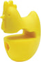 Fox Run Silicone Pot Clip Spoon Rest, Chicken, 2.5", Yellow