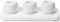 Dersyer 3 Pack Mini Ceramic Toothbrush Holder Stand with 1 Pack Water Absorbing