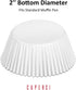 Caperci Standard White Foil Cupcake Liners 150-Pack, Premium Greaseproof Muffin Wrappers for Baking