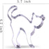4.2 inch Scared Cat Cookie Cutter - Stainless Steel for Baking Fun and Creative Cookies