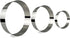 3 Tier Round Multilayer Anniversary Birthday Cake Baking Pans, Stainless Steel 3 Big Sizes Rings Set of 3