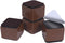 Ezprotekt 2 Inch Bed and Furniture Risers - Heavy Square Risers for Chair, Sofa, Couch, Supports 20,000 lbs, Brown