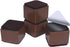 Ezprotekt 2 Inch Bed and Furniture Risers - Heavy Square Risers for Chair, Sofa, Couch, Supports 20,000 lbs, Brown