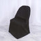 1 Set Efavormart Black Linen Polyester Folding Chair Covers for Dining Chairs Party Wedding Banquet Outdoor Event