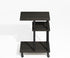 3-Tier Furinno Turn-N-Tube Side Table, C-Shape End Table with Wheels, Toolless Assembly Night Stand, Bedside Table