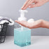 UUJOLY Foaming Soap Dispenser, 450ml (15oz) Refillable Pump Bottle for Liquid Soap, Shampoo, Body Wash (2 Pcs) Clear